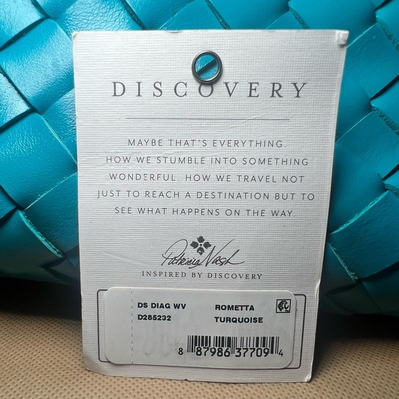 Patricia Nash Discovery Limited Edition Woven Rometta Satchel & Crossbody strap. - Picture 7 of 11